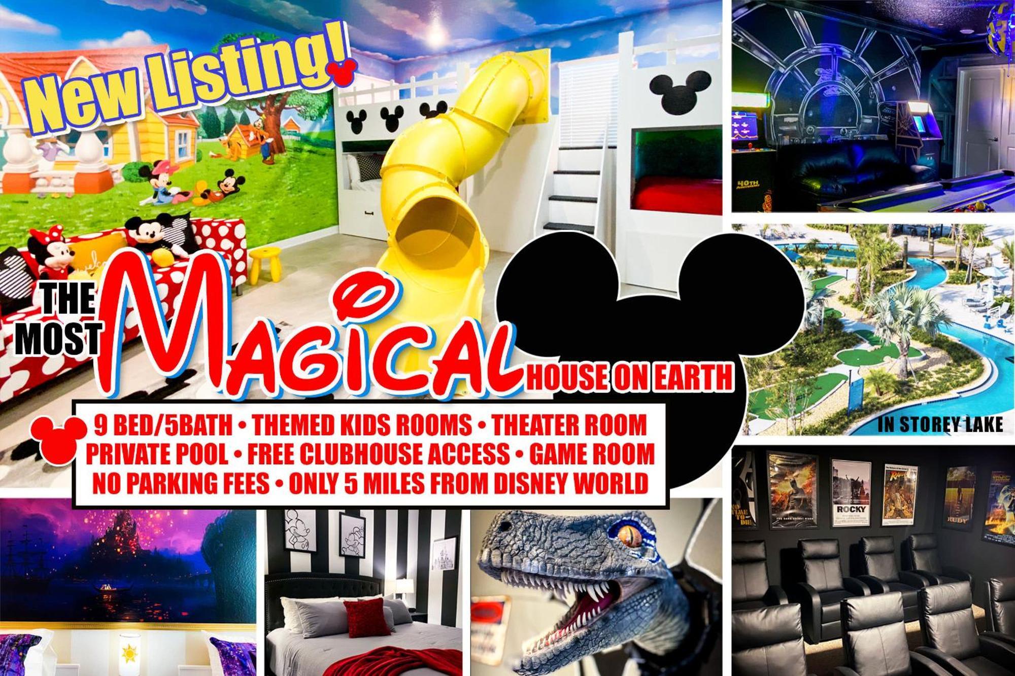 Magical Family Vacation Home Near Disney World At Storey Lake, Star Wars Gameroom, Pool, Theater, Mickey Slide, Sleeps Up To 28 Kissimmee Luaran gambar